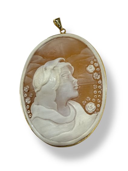 Colgante Mandile 1922 Mujer Cammei  in Plata Conchiglia 2MCICM203 - 2MCICM203